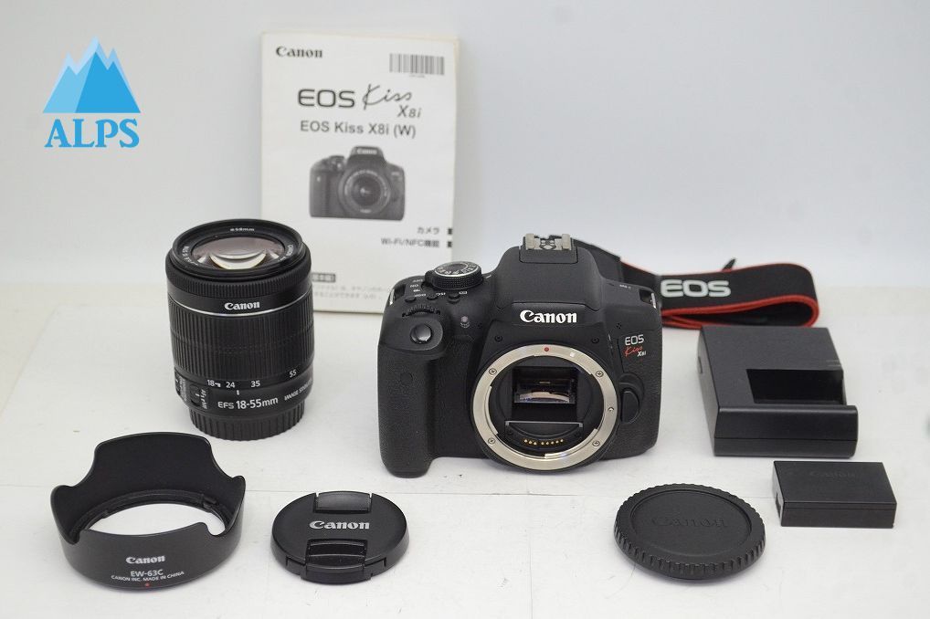 Canon キヤノン EOS Kiss X8i レンズキット EF-S 18-55mm F3.5-5.6 IS STM デジタル一眼レフカメラ 251003ae