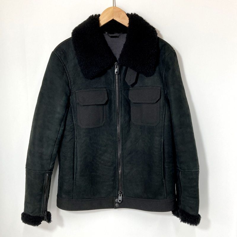 roar ロアー ライダースジャケット 13FRB-15A ベビーラムレザー ジャケット 革ジャン メンズ サイズ4 M相当 ブラック アウター A15121◆