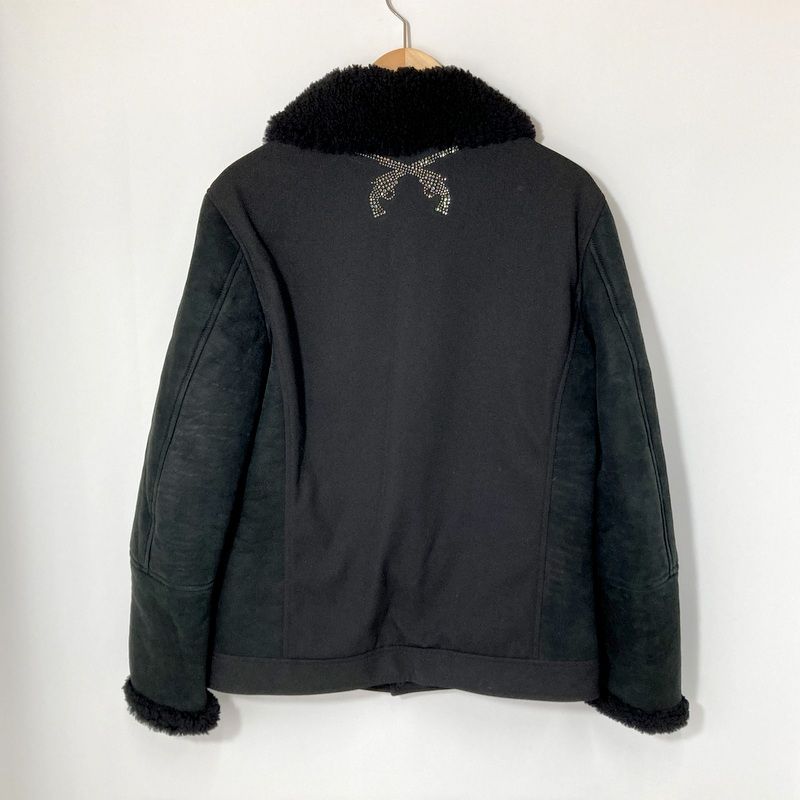 roar ロアー ライダースジャケット 13FRB-15A ベビーラムレザー ジャケット 革ジャン メンズ サイズ4 M相当 ブラック アウター A15121