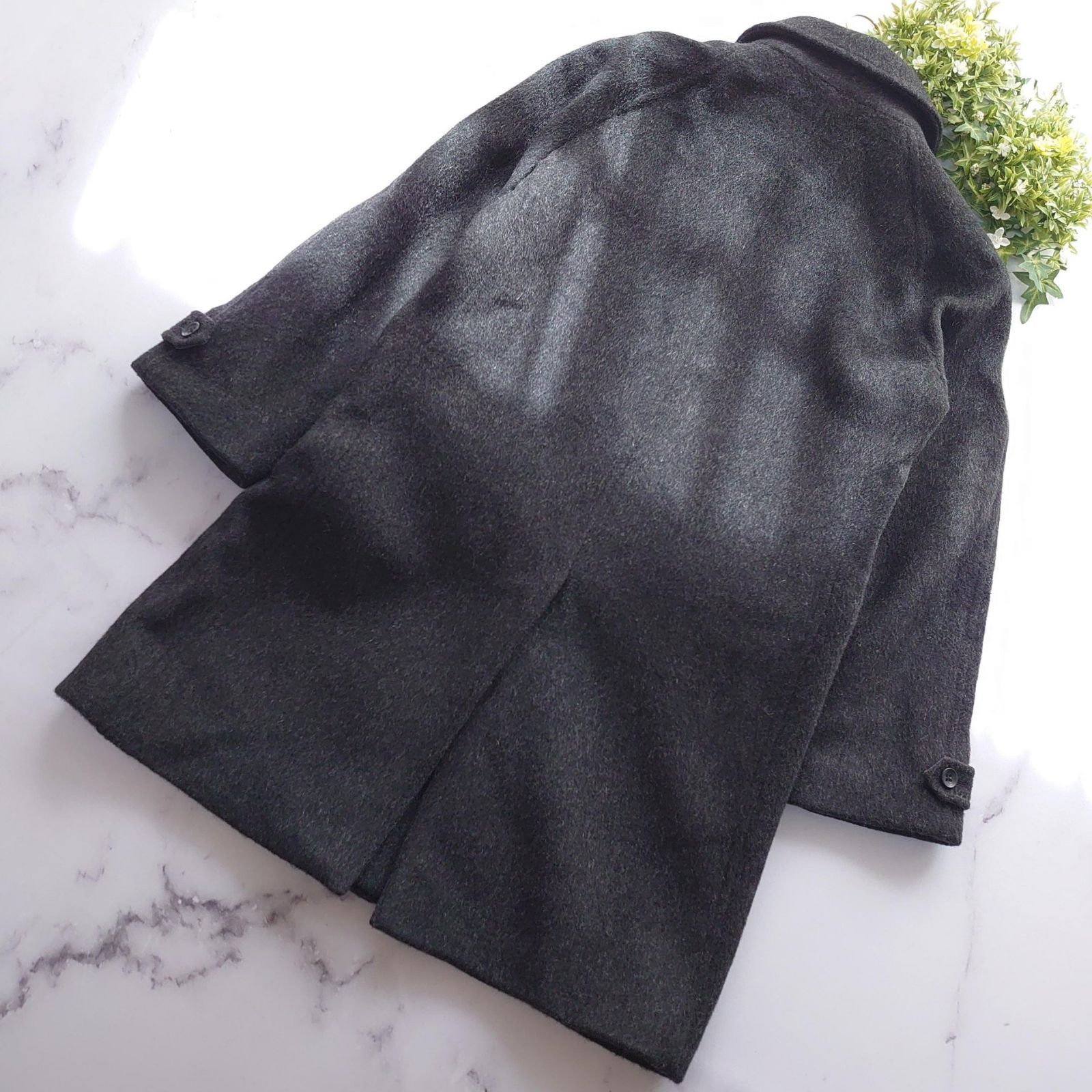 近年 定価約6万 ラウンジリザード ステンカラーコート ウール サイズ1