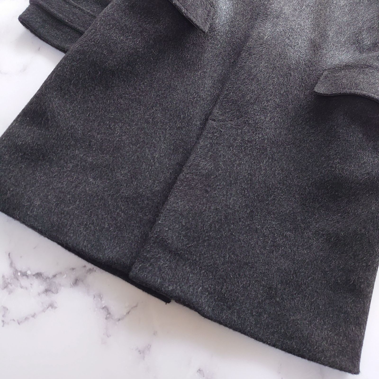 近年 定価約6万 ラウンジリザード ステンカラーコート ウール サイズ1