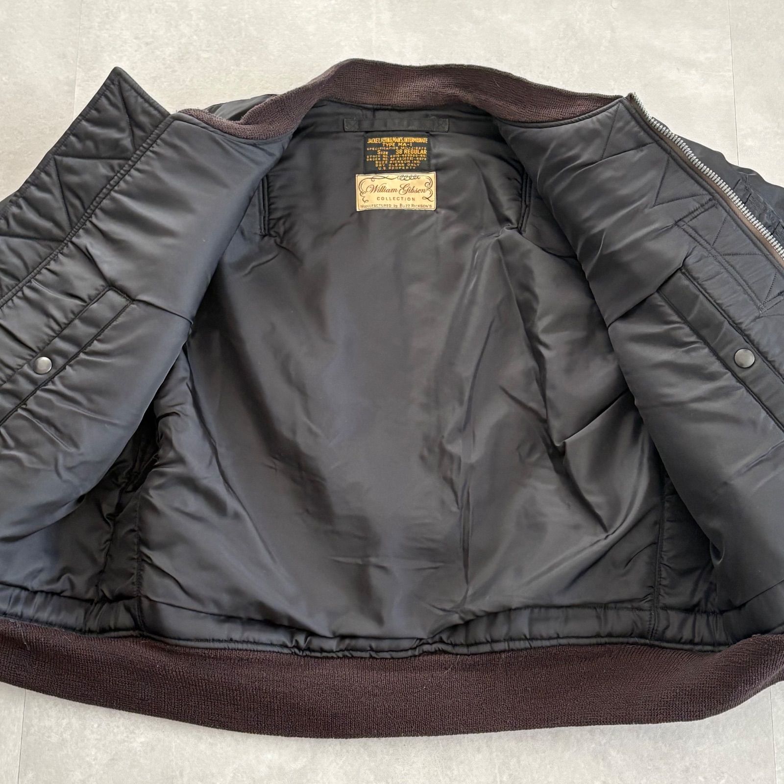 バズリクソンズ　サイズ38 BUZZ RICKSON'S ミリタリーブルゾン 38(M位) 茶 バズリクソンズ