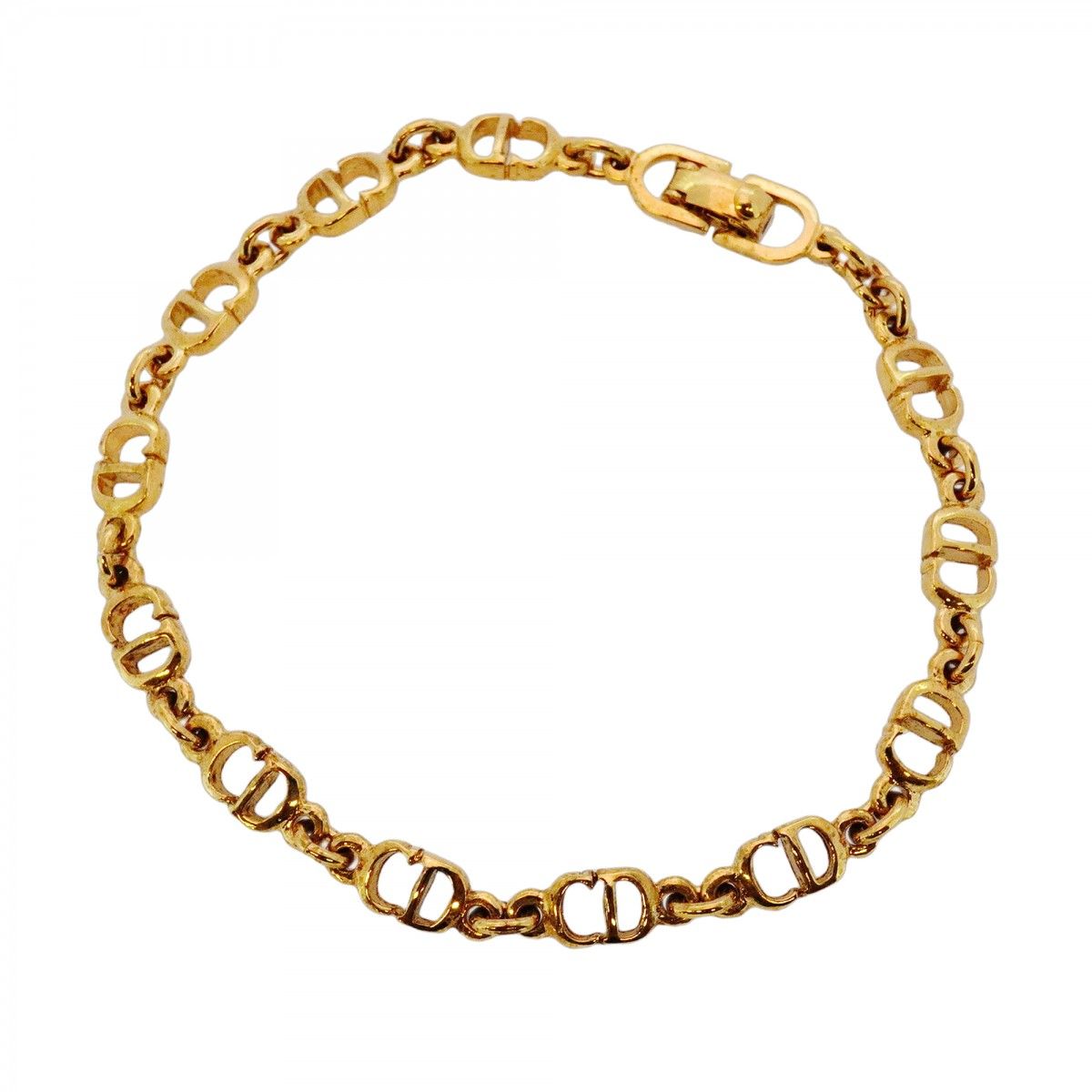 5jmb0422 クリスチャンディオール ブレスレット CDロゴ GPメッキ ゴールド レディース