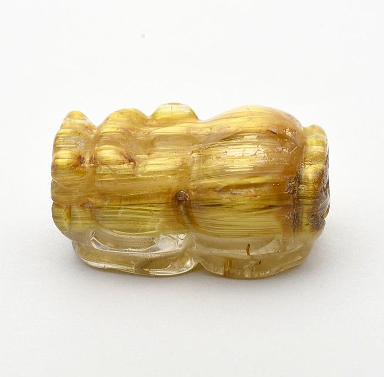 キャッツアイ効果あり 1点物 ゴールド タイチンルチル クォーツ 貔貅 ヒキュウ GHHKU3 3g 商談 面接 交渉 勝負運 邪気払い お守り ご褒美 天然石ビーズ 貫通穴あり ルチルクォーツ 効果 京海堂 天然石の卸 京の蔵 WWW_OLIVIERBERNSTEIN_COM