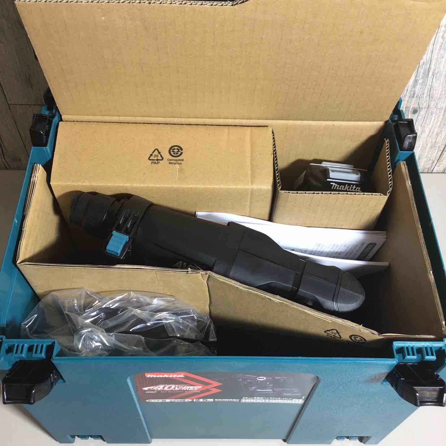 ♥品 マキタ makita コードレス ハンマドリル HR001GRDXB バッテリー-充電器付 フルセット ブラック 黒 純正 充電式 40V 戸田店