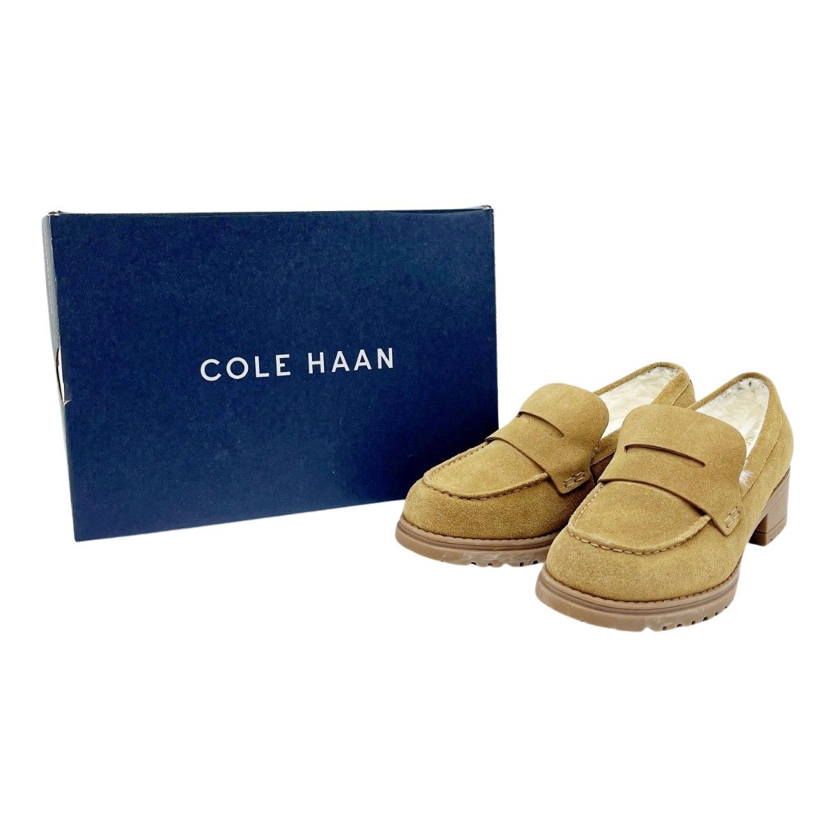 COLE HAAN コールハーン モカシン 7 1 2 約24.5cm レディース w29070 ブラウン