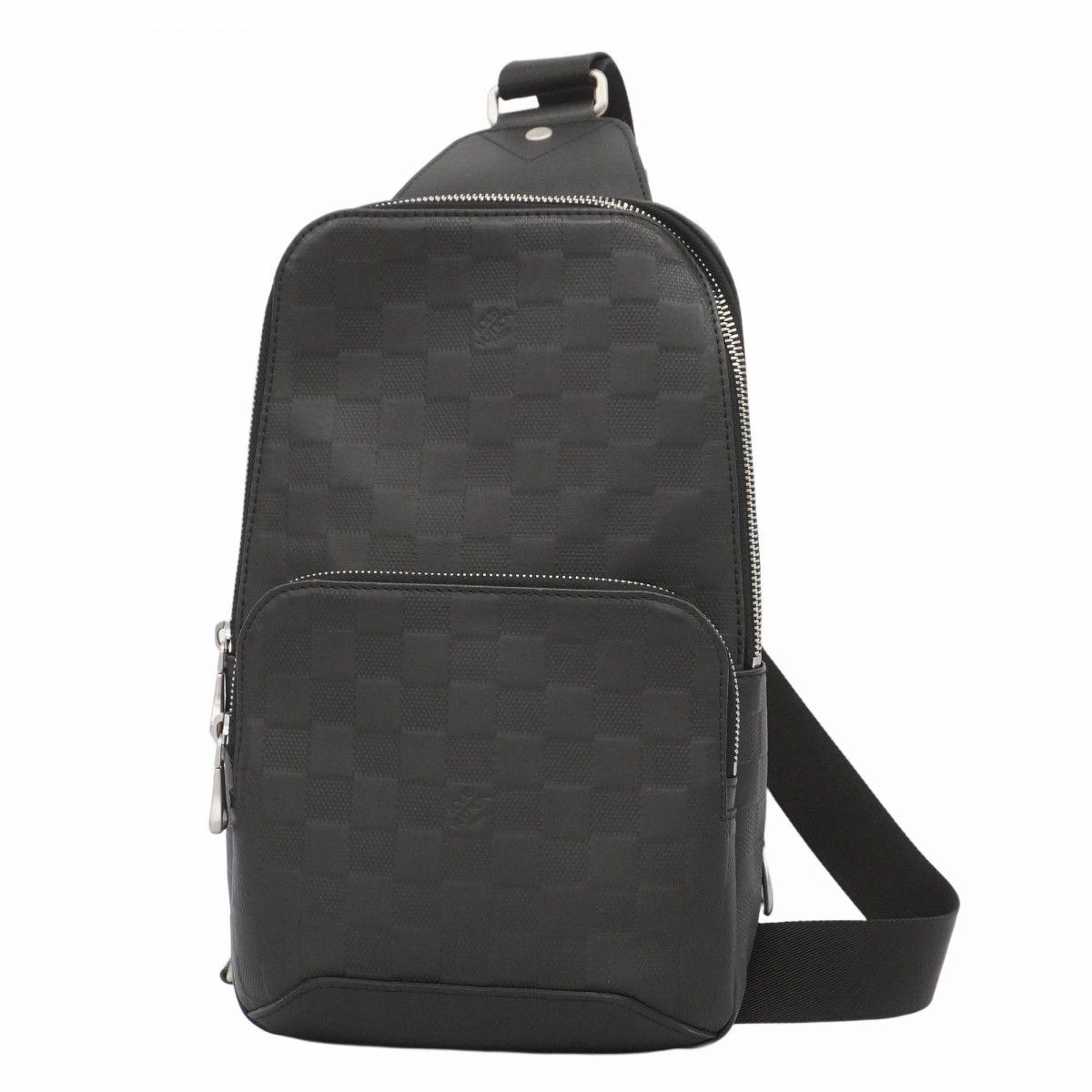 5md4930-h ルイヴィトン ボディバッグ ダミエ アンフィニ アヴェニュースリングバッグ N41720 オニキス メンズ