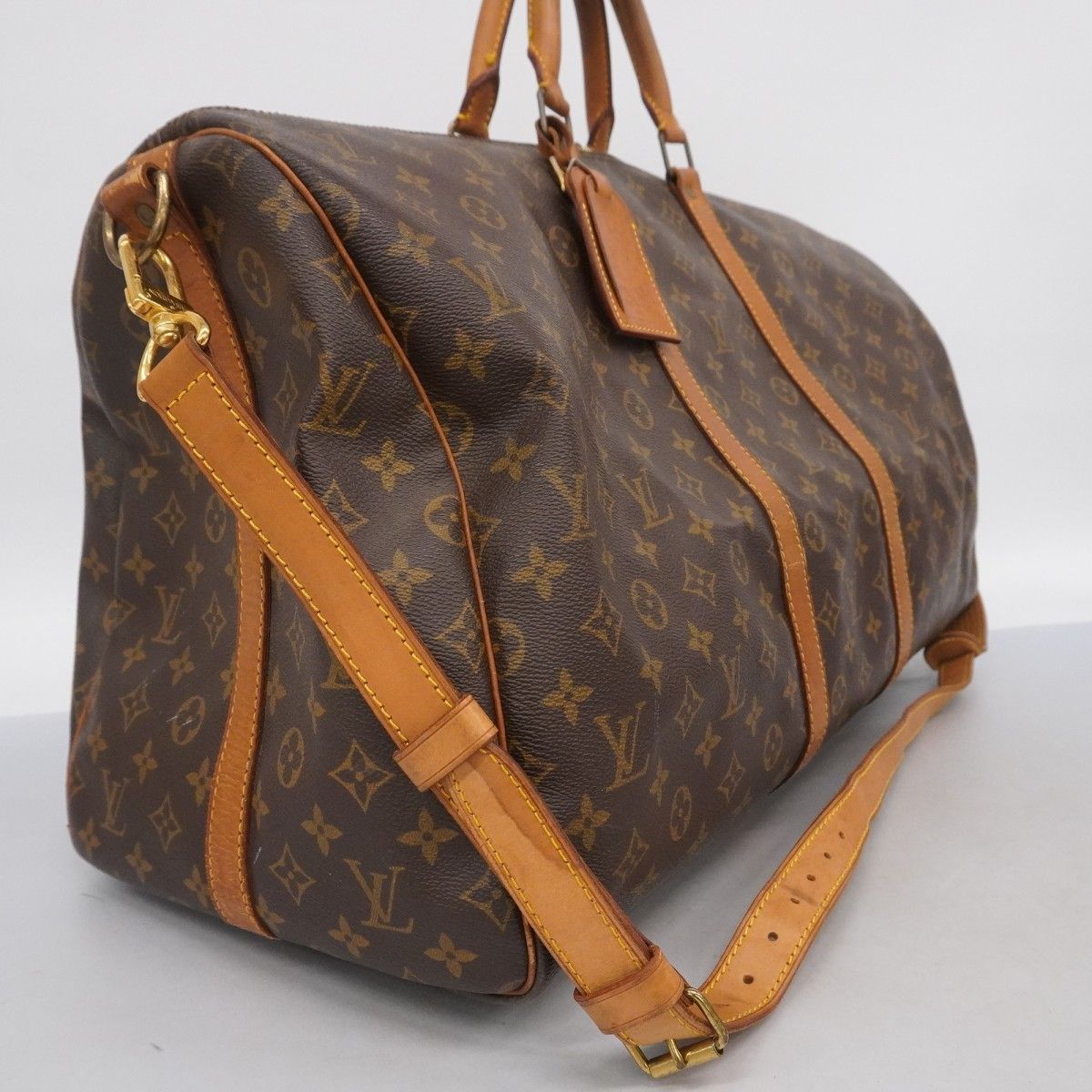 5md4932-h ルイヴィトン ボストンバッグ モノグラム キーポル55 M41414 ブラウン メンズ レディース ユニセックス