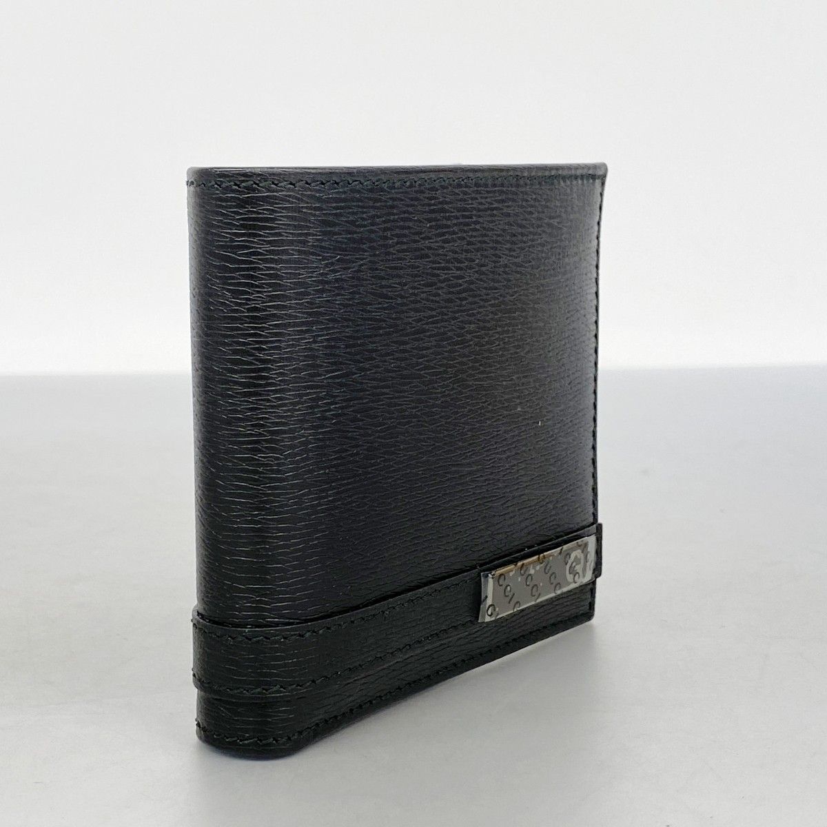 5 md 4951 グッチ 財布 365481 レザー ブラック シルバー金具 メンズ