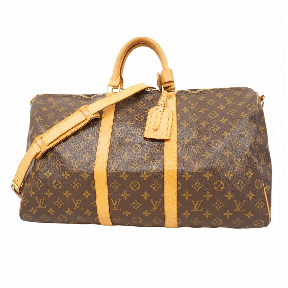 5md5054 ルイヴィトン ボストンバッグ モノグラム キーポルバンドリエール50 M41416 ブラウン メンズ レディース ユニセックス