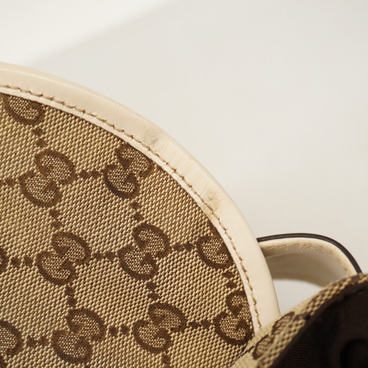 5md4999 グッチ ウエストバッグ GGキャンバス 145851 キャンバス ベージュ アイボリー シルバー金具 レディース DECORATOM_COM_BR