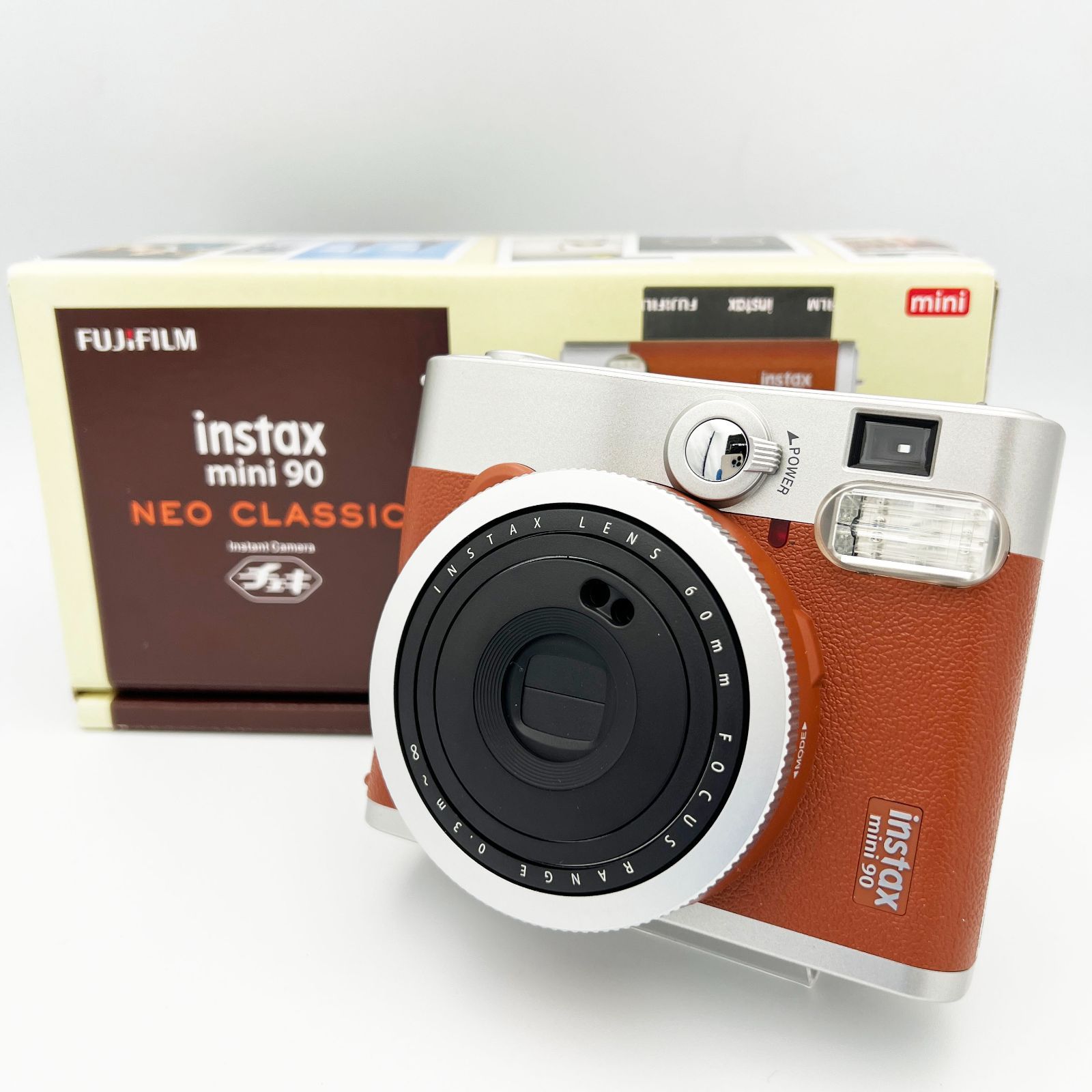 FUJIFILM 富士フイルム instax mini90 NEO CLASSIC インスタックス ミニ90 ネオクラシック インスタントカメラ チェキ 本体 ブラウン