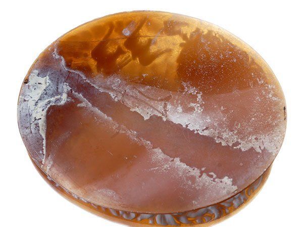 最短翌日お届け。 ジュエリー 作家品 裏面サイン刻印有 鳥と朝日と女性像 シェルカメオルース 65.1ｍｍ×48.7ｍｍ a2774v 品質も絶対に保証！