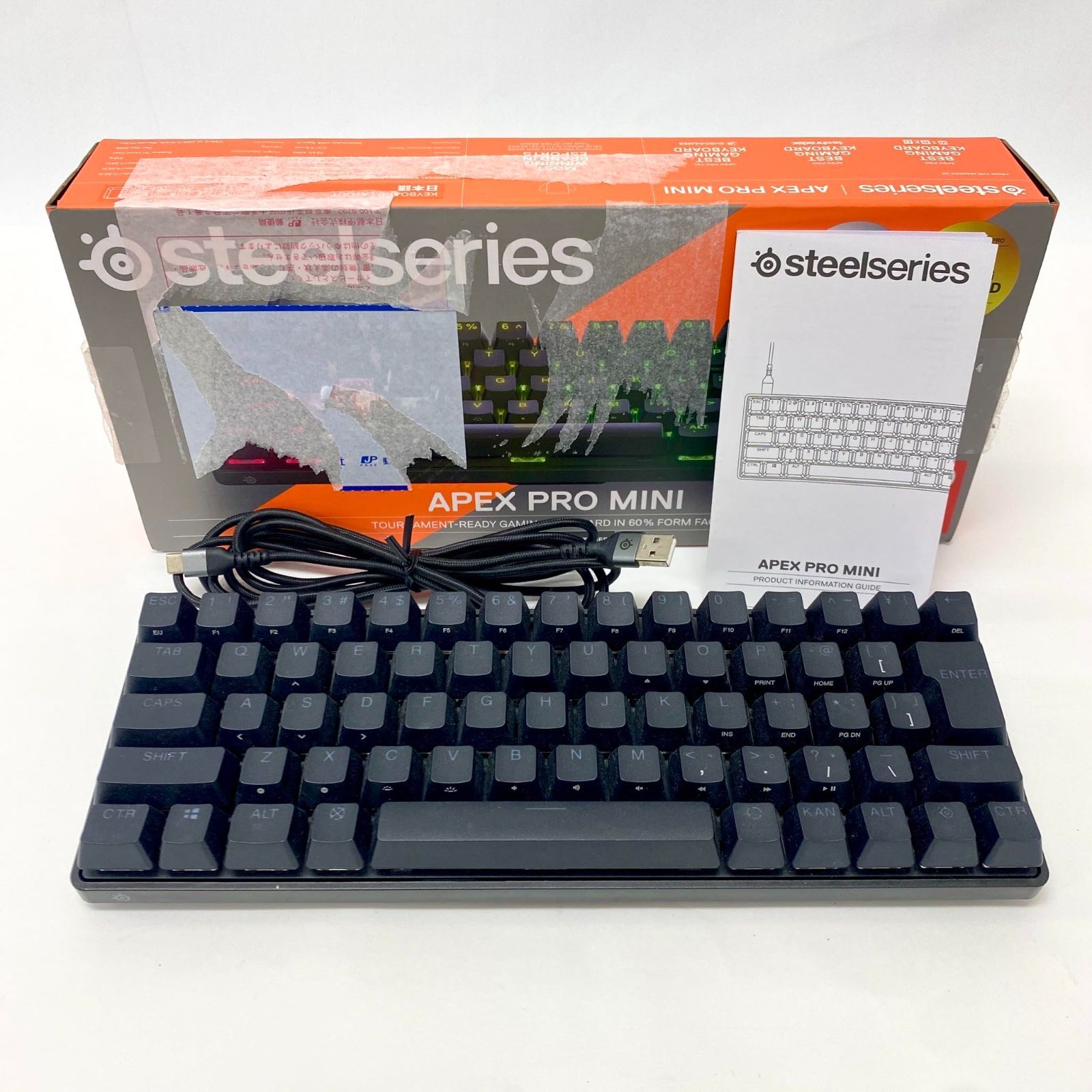 SteelSeries ラピッドトリガー 搭載 ゲーミングキーボード ミニサイズ Apex Pro Mini JP 64825 No2541