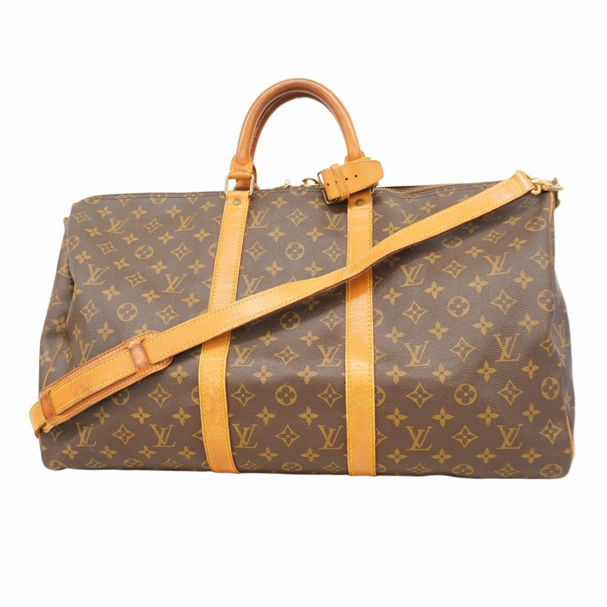 5md5134-h ルイヴィトン ボストンバッグ モノグラム キーポルバンドリエール50 M41416 ブラウン メンズ レディース ユニセックス