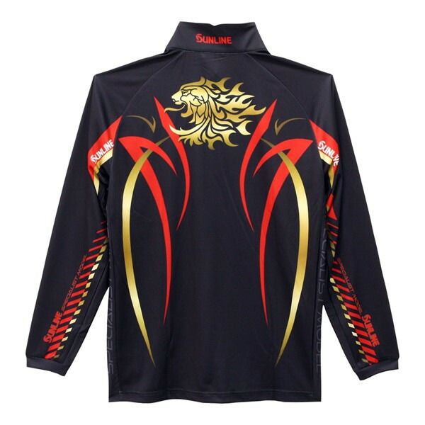 サンライン ウェア プロドライシャツ 長袖 SUW 04501 CW ブラック LL