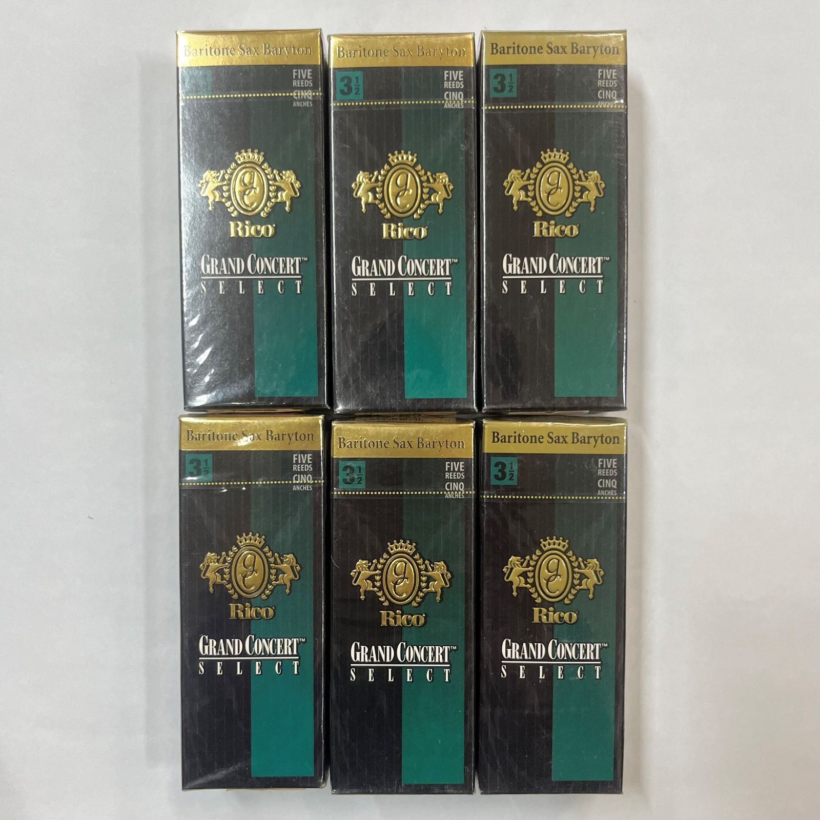 RICO リード グランドコンサートセレクト バリトンサックス３½ 5枚入り ６箱セット