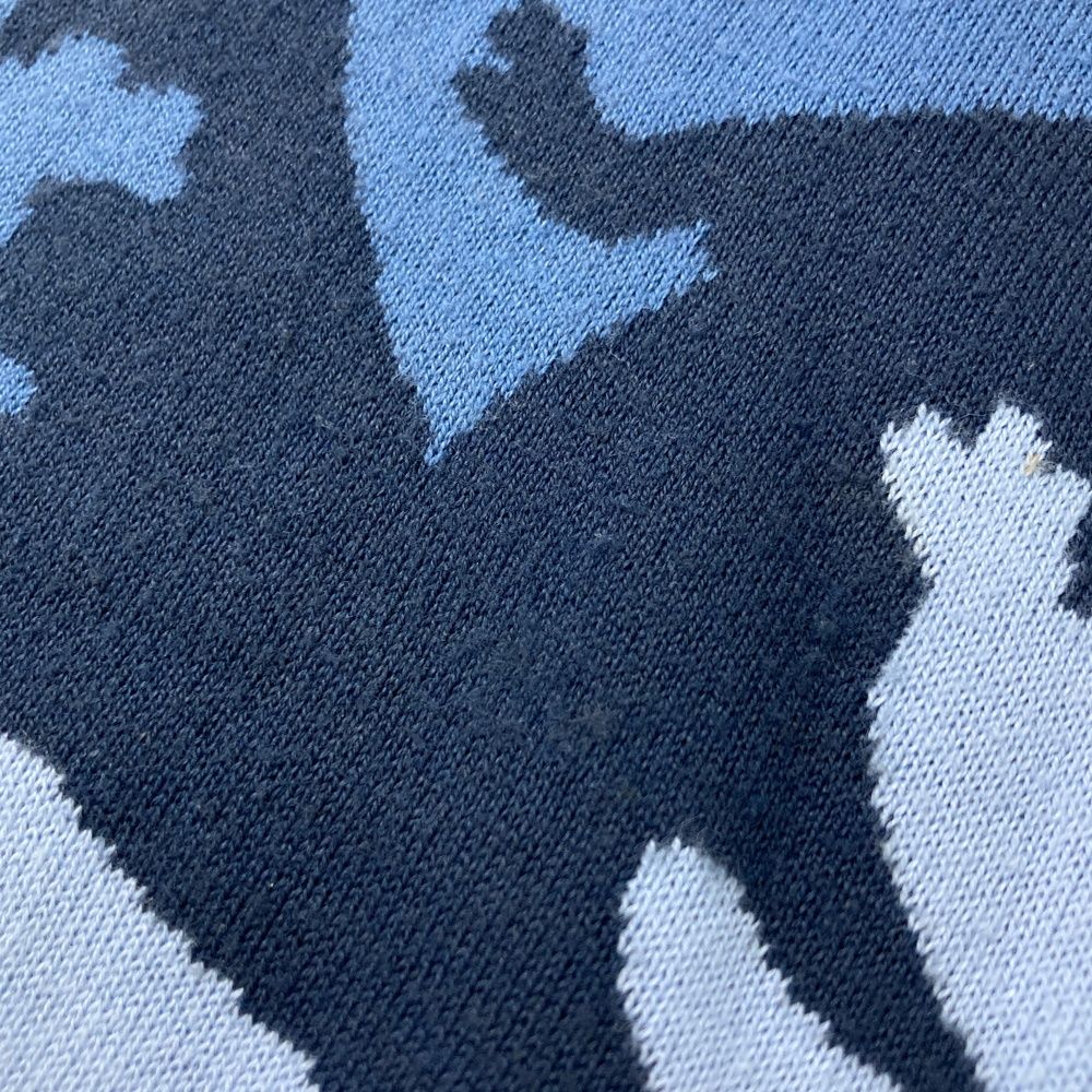 J7321 美品 ブリーフィングゴルフ ストレッチ カモフラ柄ニット 青系 L J7321 美品 ブリーフィングゴルフ ストレッチ カモフラ柄ニット 青系 L