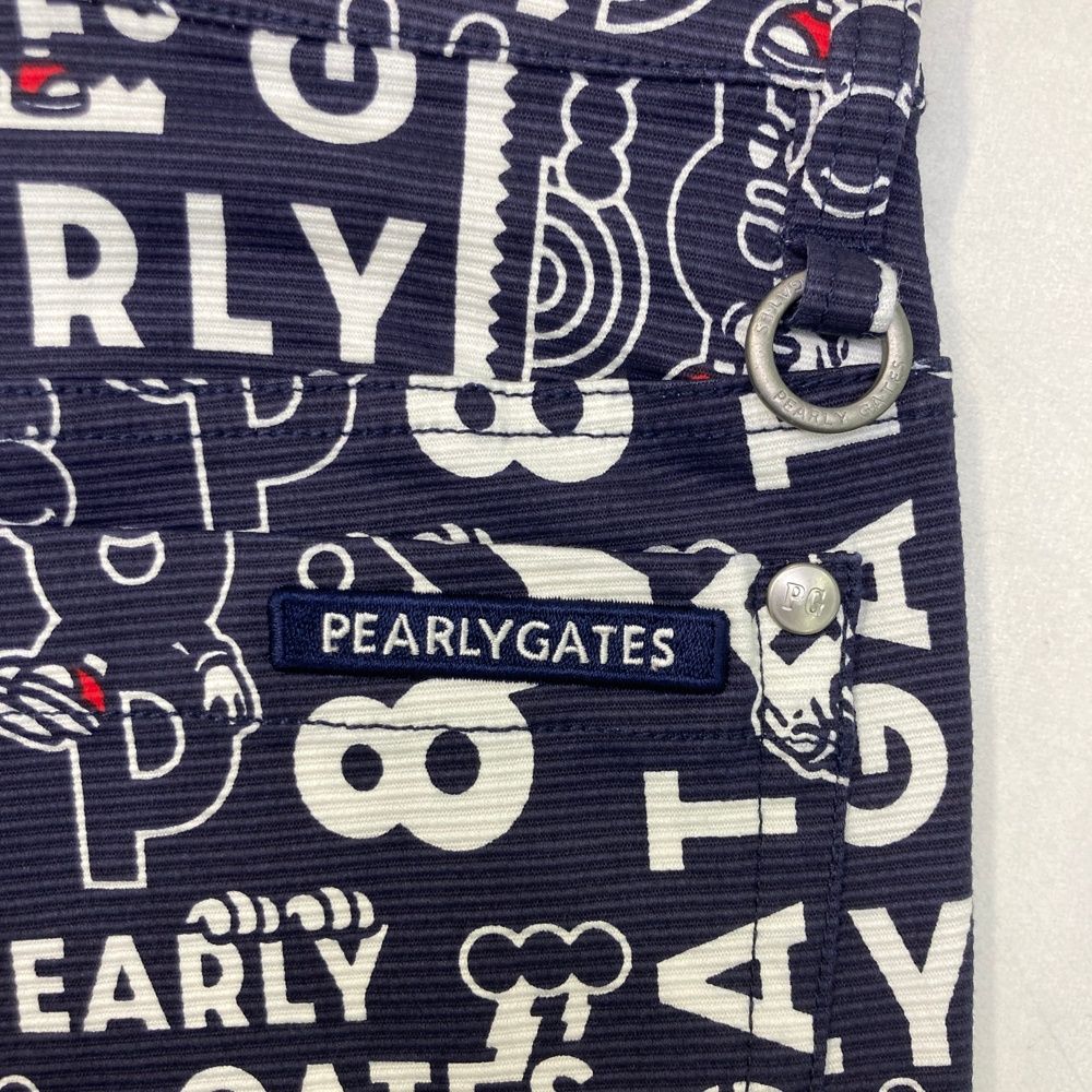 サイズ 0 PEARLY GATES パーリーゲイツ 055-2231020 ストレッチパンツ どうしちゃったPG 総柄 ネイビー系 240101543685 ゴルフウェア レディース ストスト LLC-HASEGAWATOSO_COM
