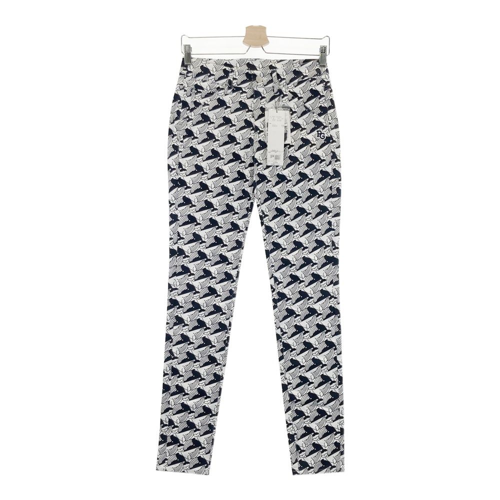 サイズ 0 PEARLY GATES パーリーゲイツ 055-1131510 ストレッチパンツ クジラ 総柄 ホワイト系 240101543699 ゴルフウェア レディース ストスト