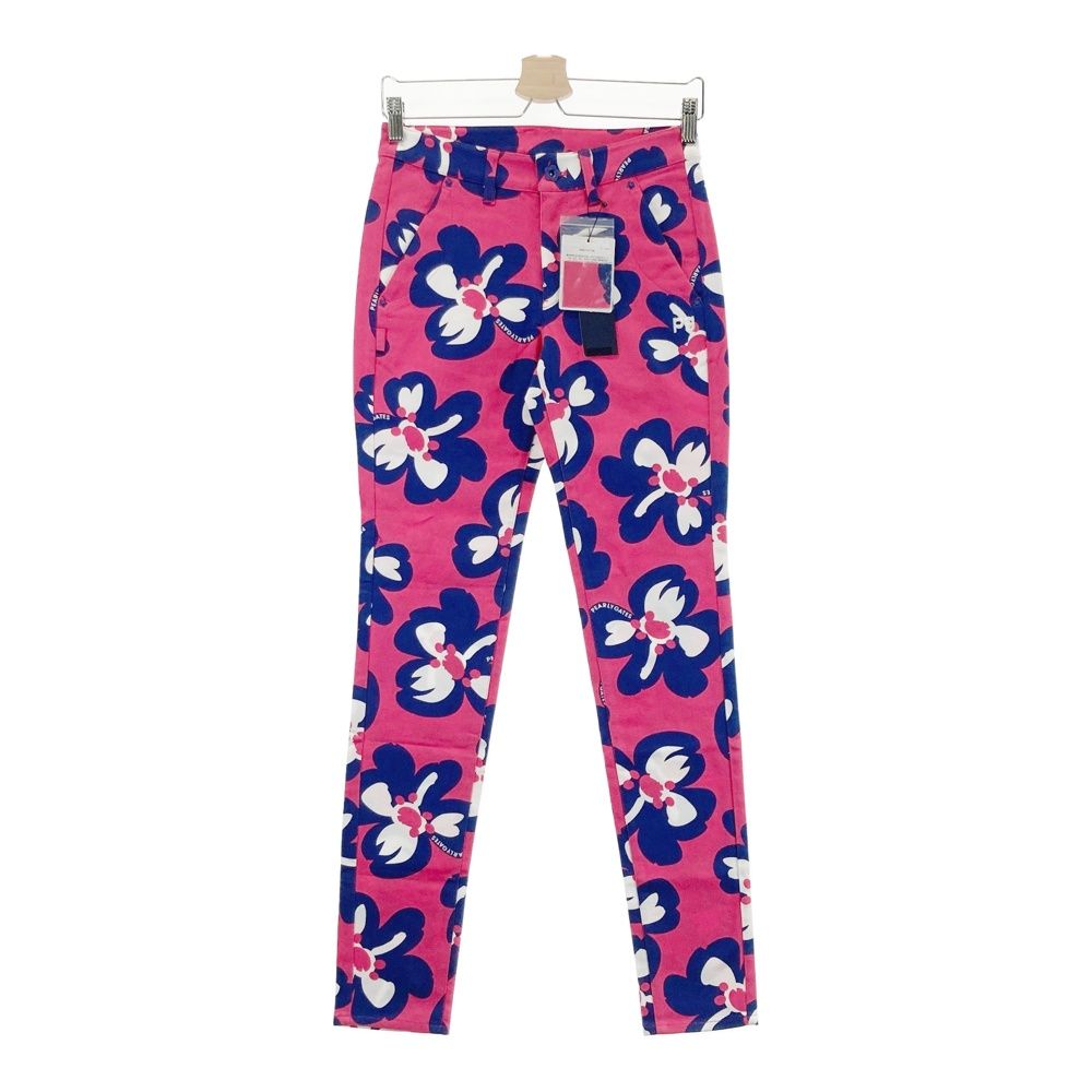 サイズ 0 PEARLY GATES パーリーゲイツ 055-1131200 ストレッチパンツ 花柄 ピンク系 240101543704 ゴルフウェア レディース ストスト
