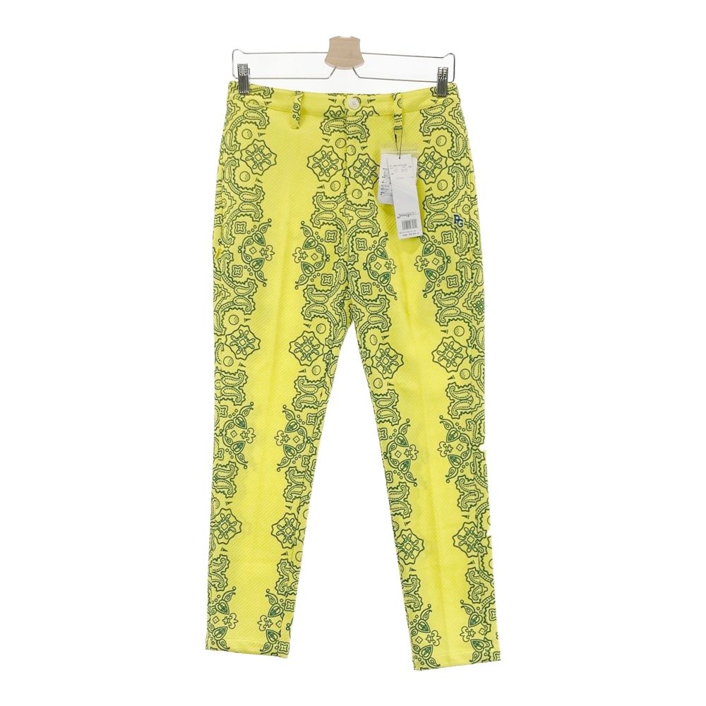 サイズ 1 PEARLY GATES パーリーゲイツ 055-0131308 パンツ ニコちゃん ペイズリー柄 イエロー系 240101543708 ゴルフウェア レディース ストスト