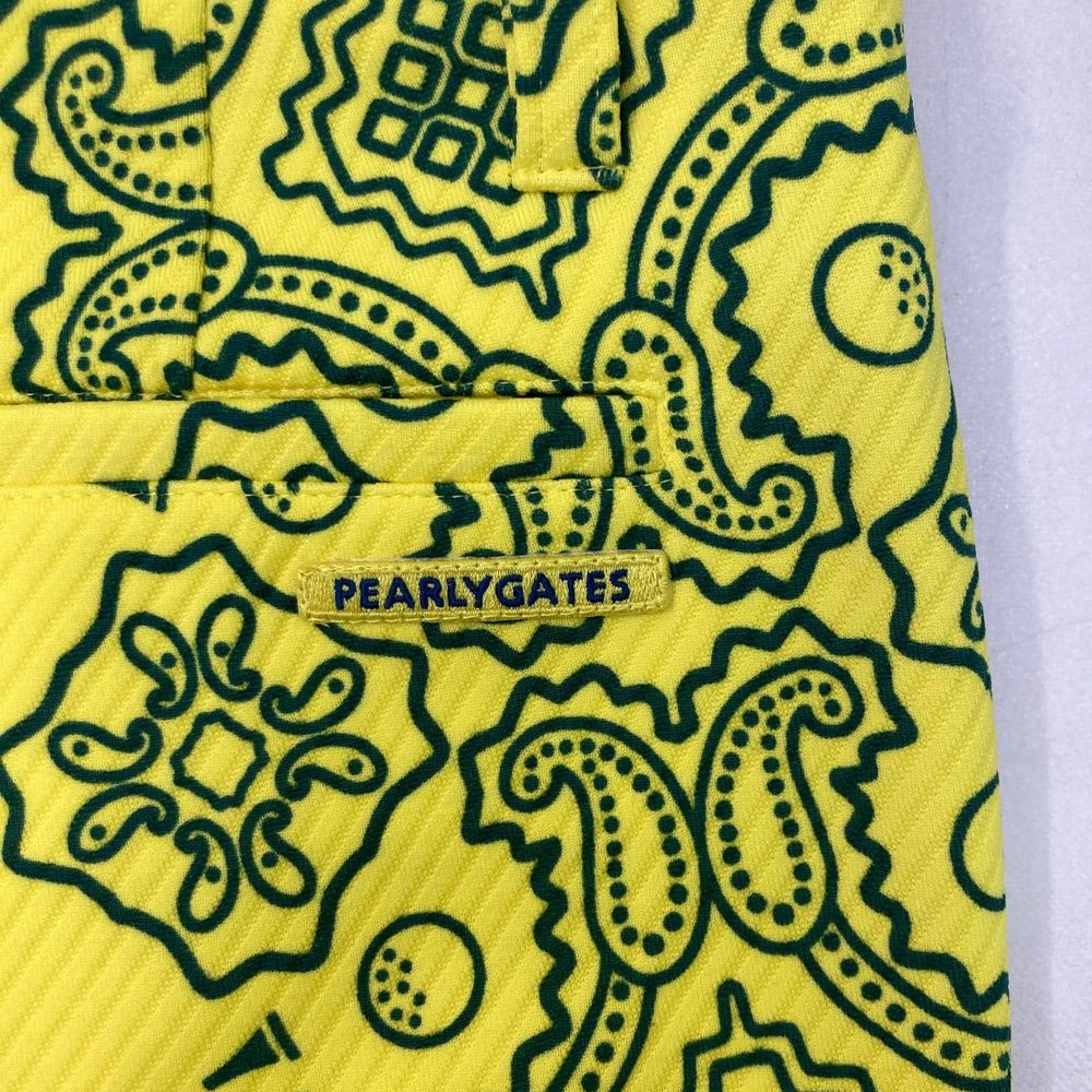 サイズ 1 PEARLY GATES パーリーゲイツ 055-0131308 パンツ ニコちゃん ペイズリー柄 イエロー系 240101543708 ゴルフウェア レディース ストスト LLC-HASEGAWATOSO_COM
