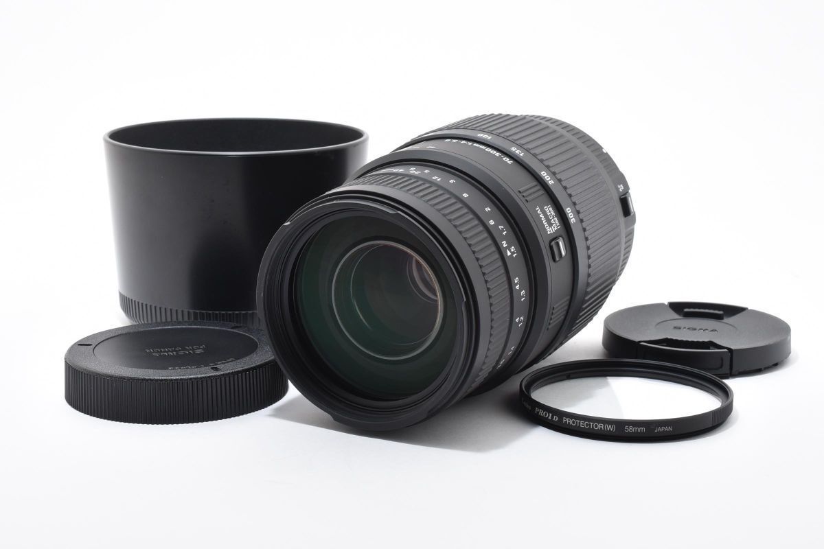 新品級 ｜ SIGMA 70-300mm F4-5.6 DG MACRO キヤノン用 望遠ズーム