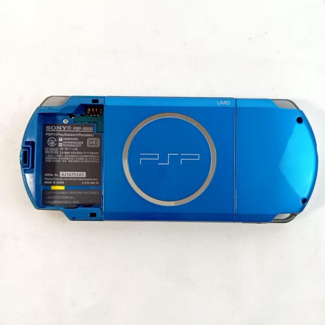 PSP-3000 バッテリー 本体のみ ブルー 起動 済 ゲーム UP786_INFO