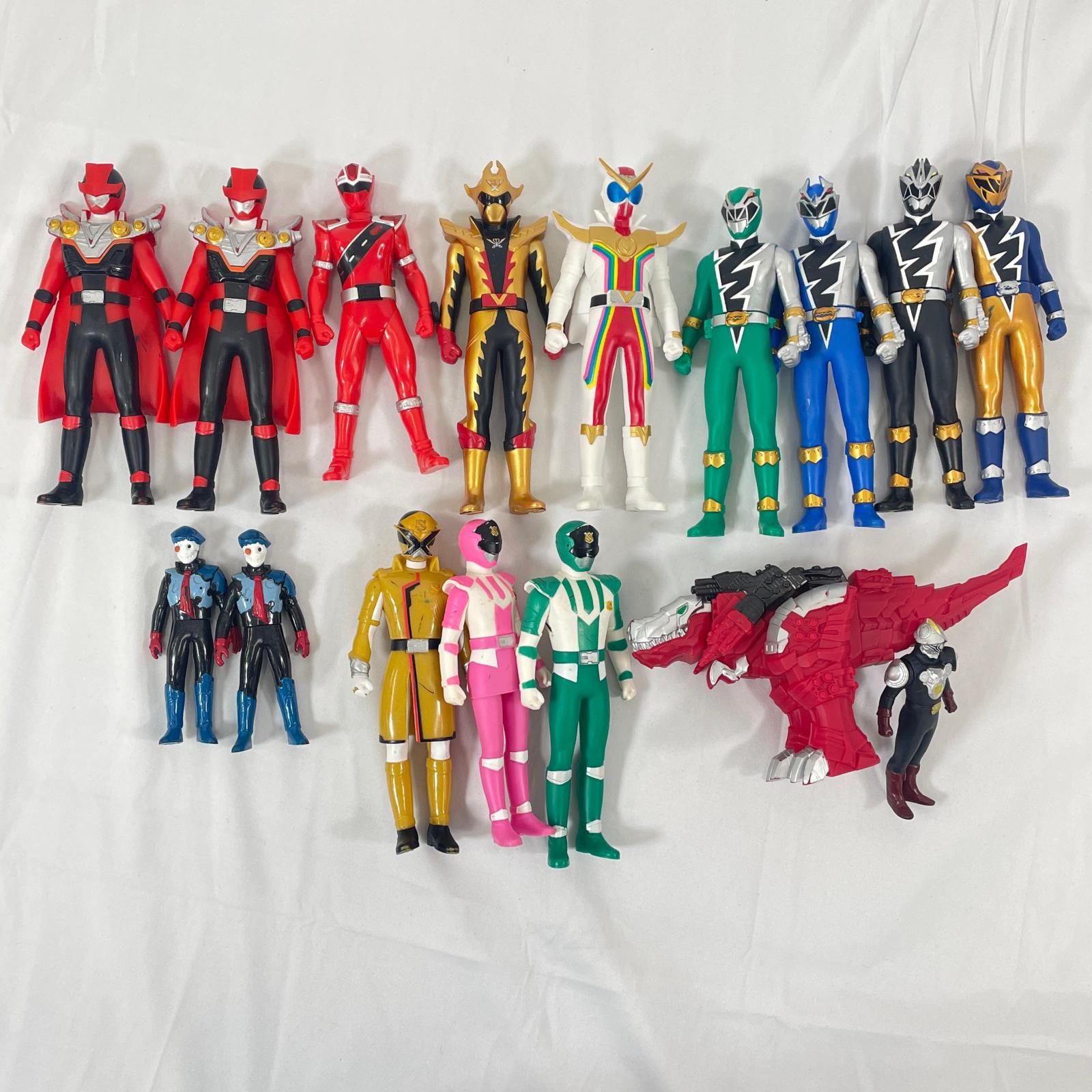 おもちゃ・玩具 キッズ 【16点セット】戦隊モノ ソフビ リュウソウジャー ルパンレンジャー ゼンカイジャー パトレンジャー キラメイジャー【中古】 おもちゃ・玩具 キッズ 【16点セット】戦隊モノ ソフビ リュウソウ