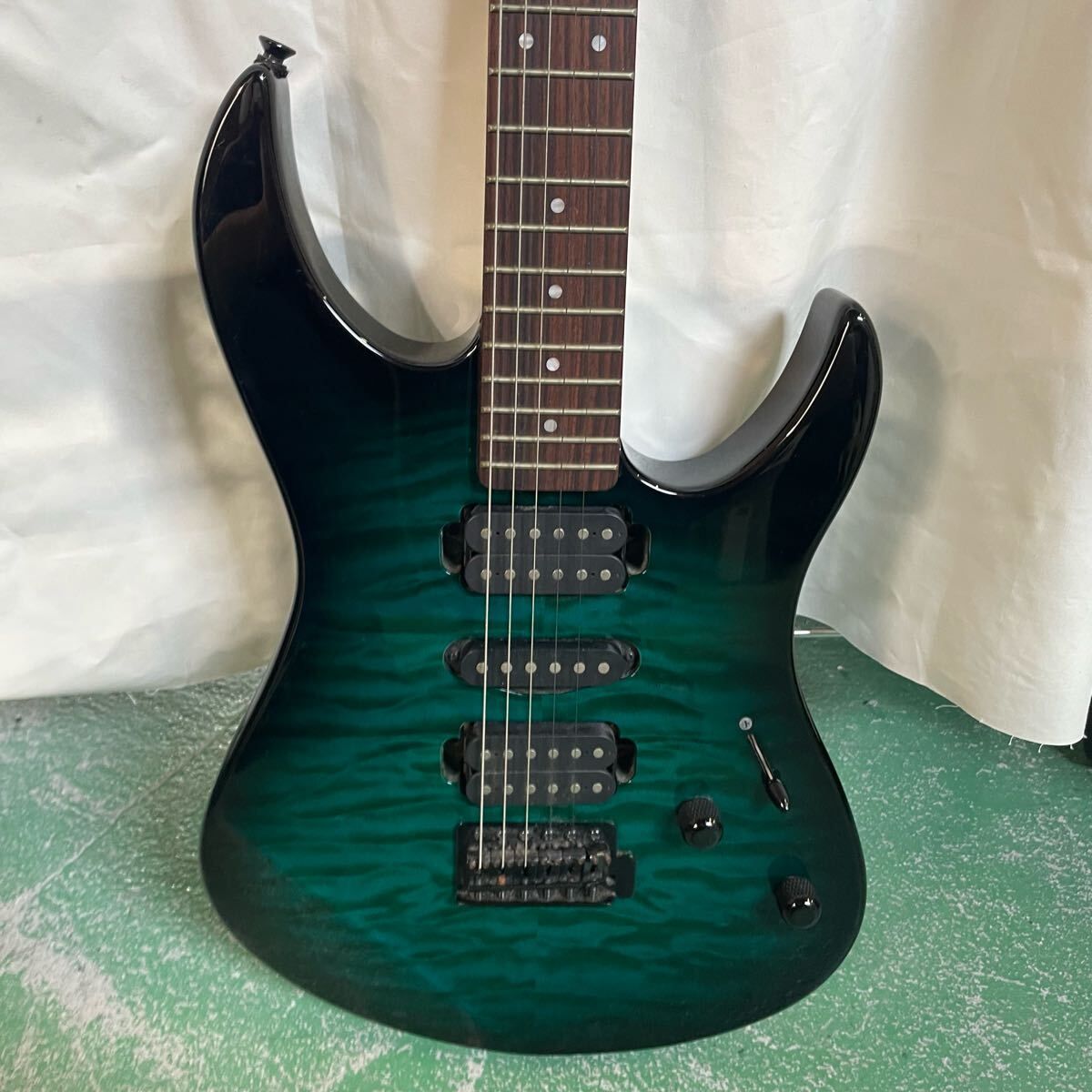 希少】YAMAHA RGX221DH エレキギター 現状品 グリーン系キルトトップ