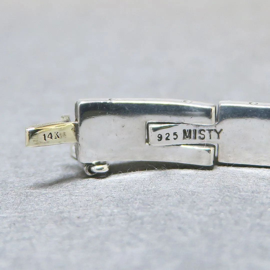 MISTY シルバー SV925×K14 リンクデザイン ブレスレット 22.2g -buys WWW_FORTGASGNV_COM_BR