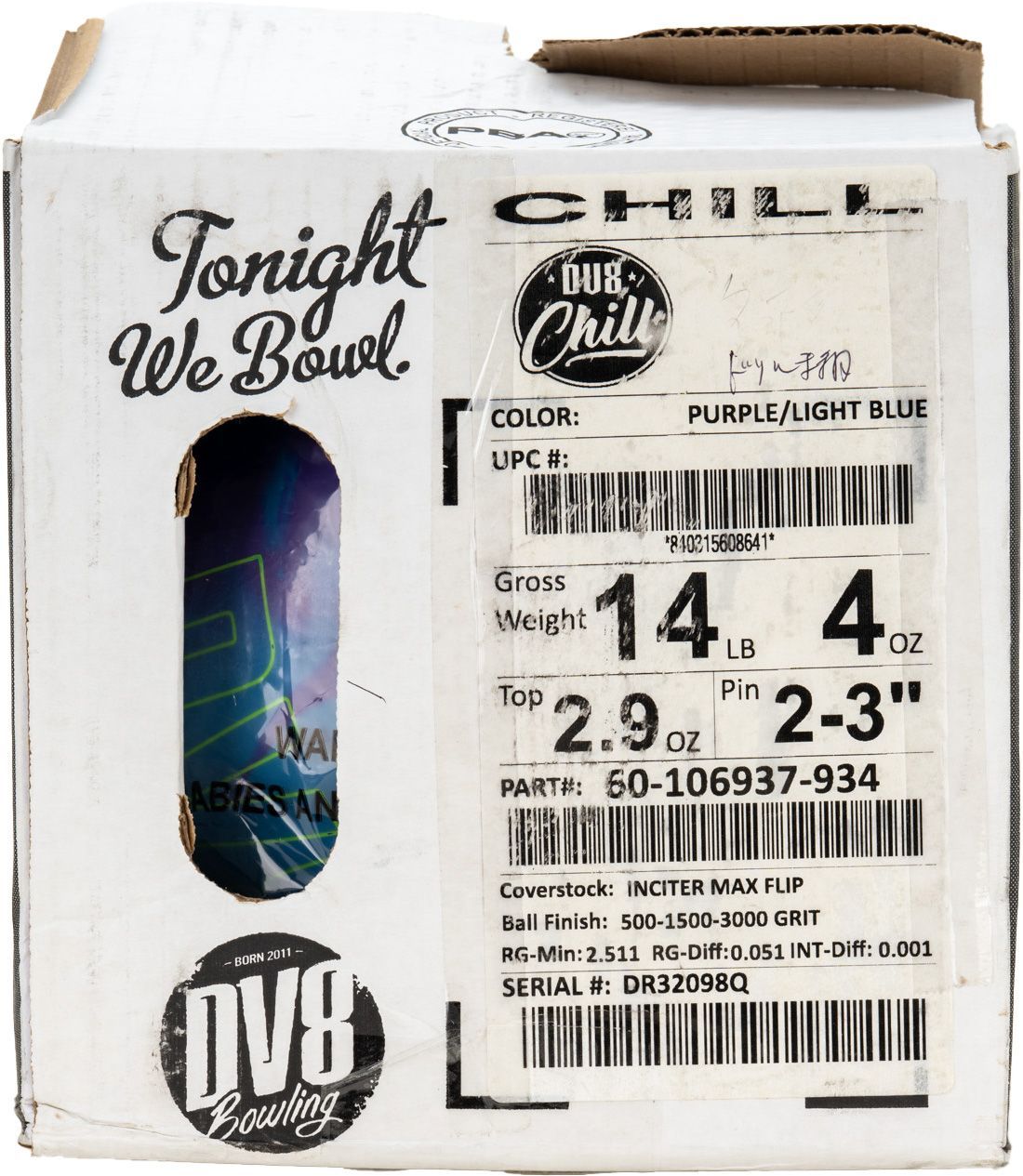 DV8 Chill 14 ポンド2オンス DV8 Chill 14 ポンド2オンス ボール