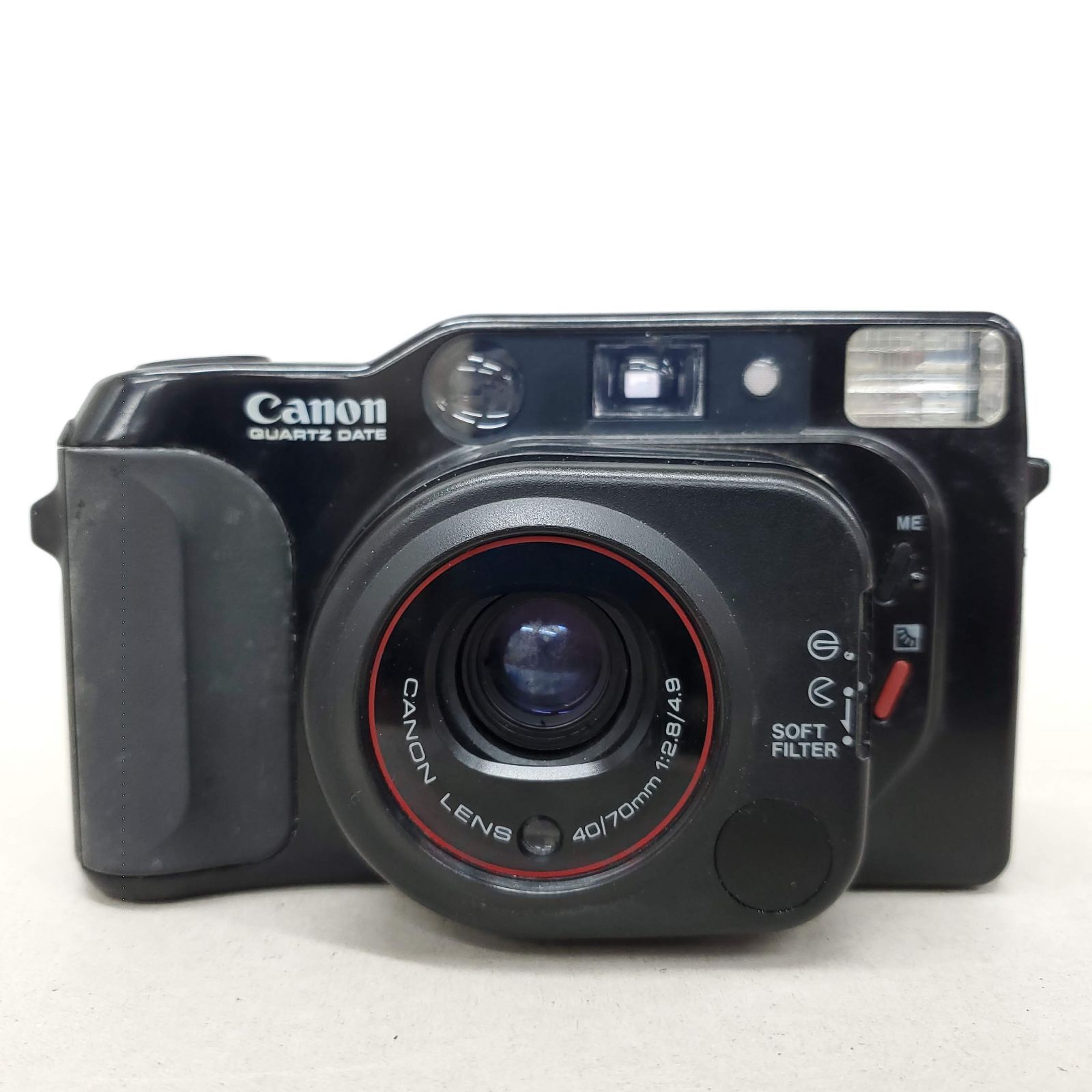 動作 済 Canon Autoboy TELE QUARTZ DATE F1027-3v