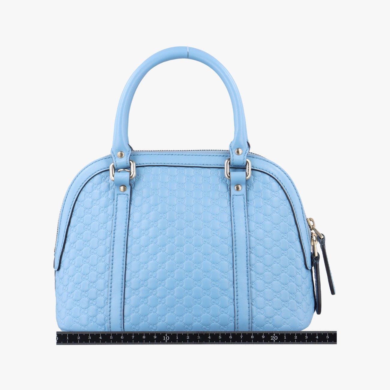 グッチGucciマイクログッチシマ ブルー レザー 449654 F021056695