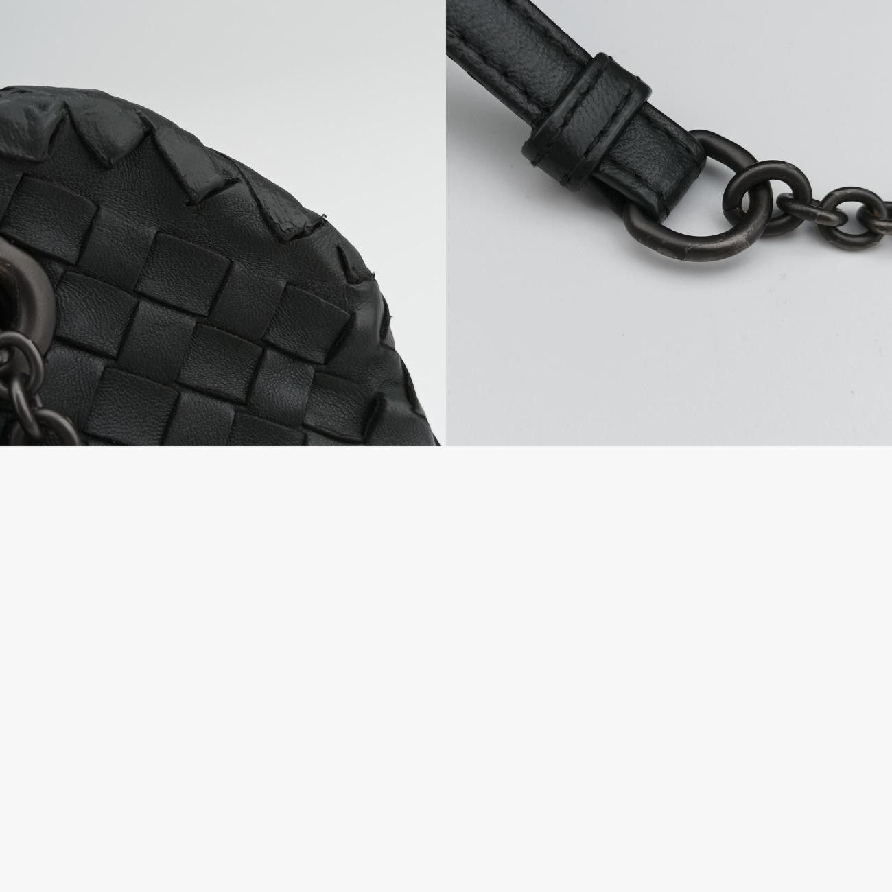 ボッテガヴェネタBottega Venetaデュオ イントレチャート ブラック ラムスキン B03448063Q DECORATOM_COM_BR