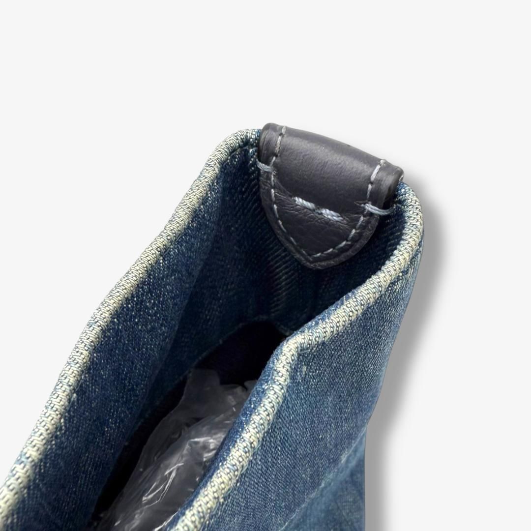 未使用に近い✨COACH コーチ トートバッグ デニム レザー 大容量 A4収納 COACH コーチ バッグ トートバッグ ショルダーバッグ デニムバッグ