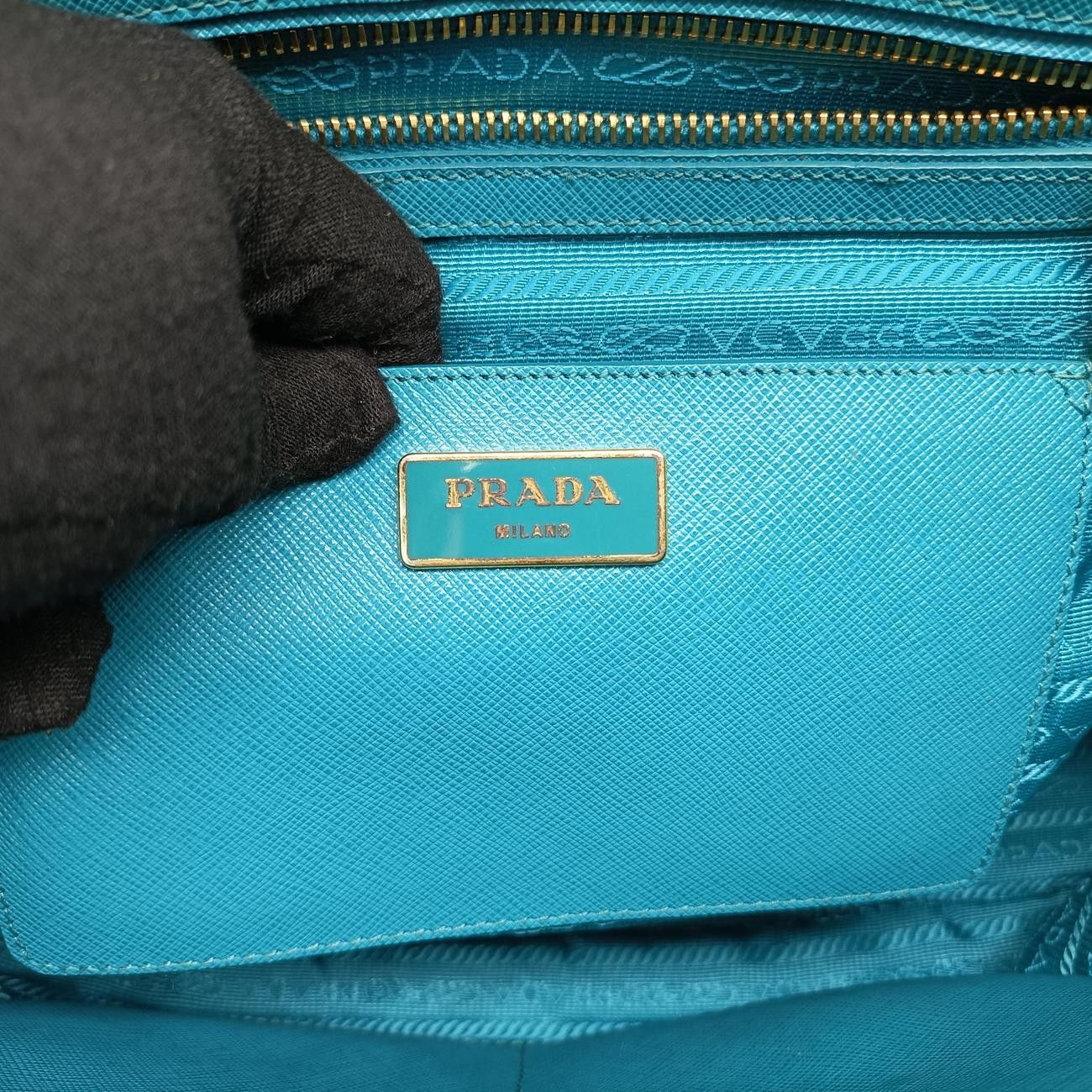 ブルー×ライトブルー サフィアーノレザー