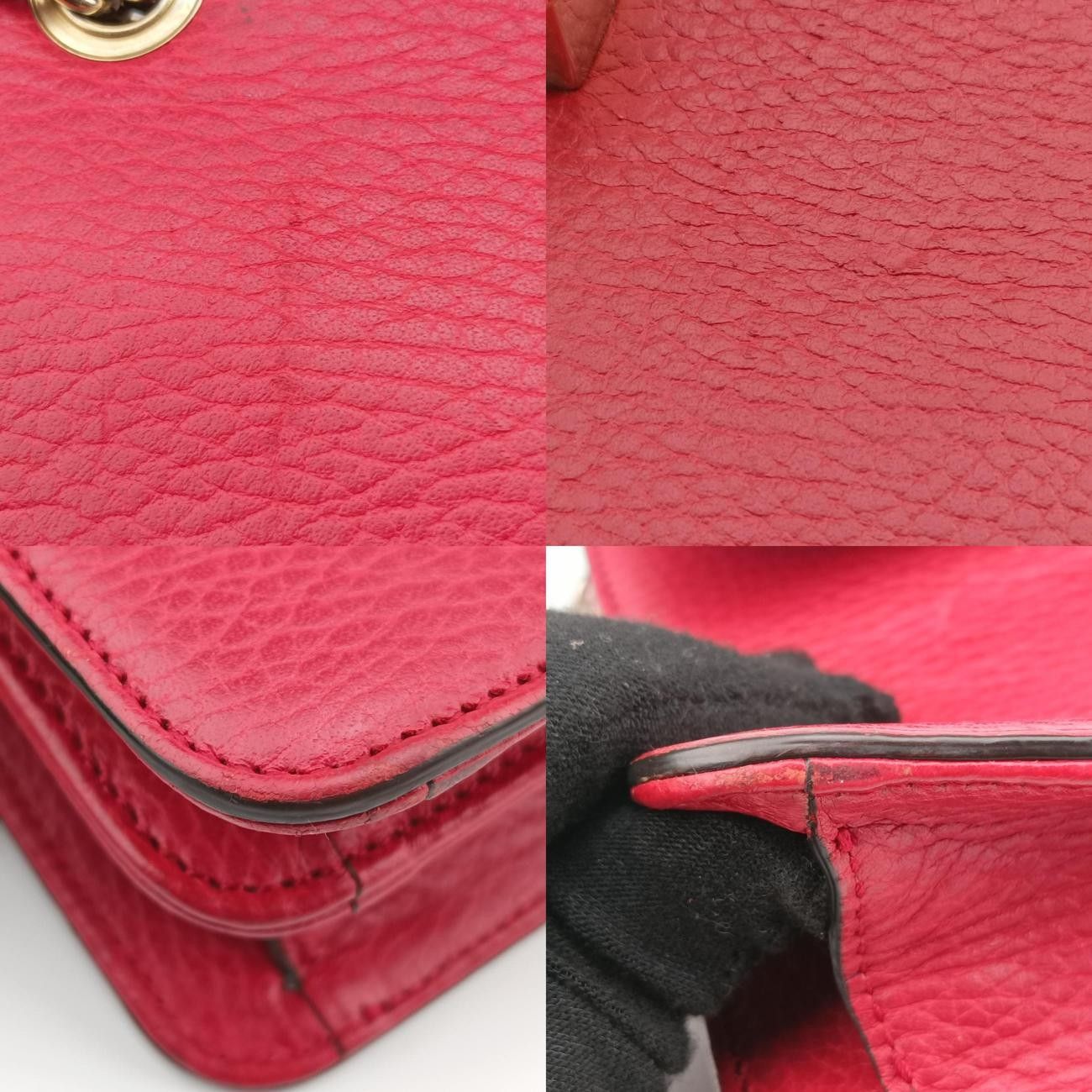 グッチGucciインターロッキングG レッド レザー 510304 G027817340 DECORATOM_COM_BR