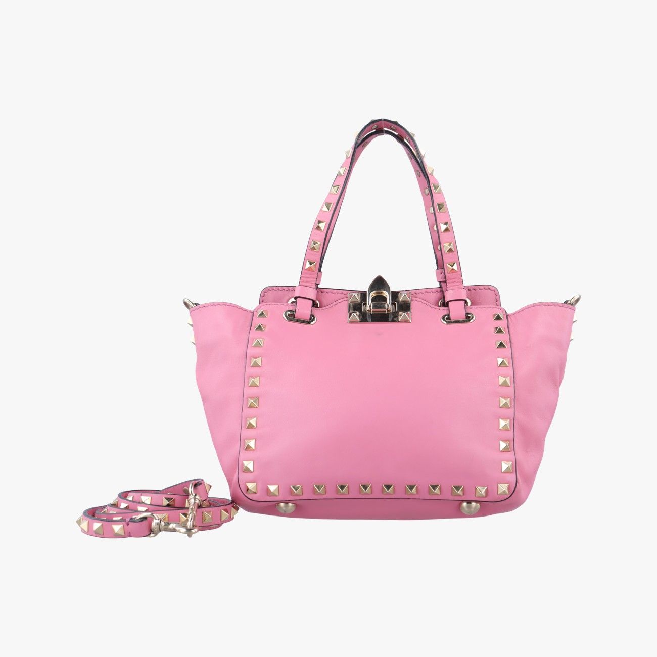ヴァレンティノValentinoロックスタッズ ピンク レザー BS-I816BOL2