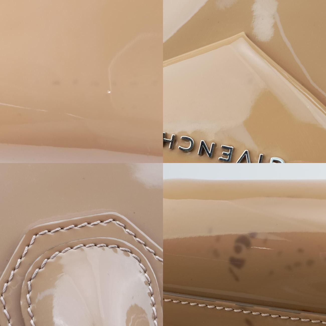 レトロ ジバンシーGivenchyアンティゴナベージュパテント3C0184 使い勝手の良い