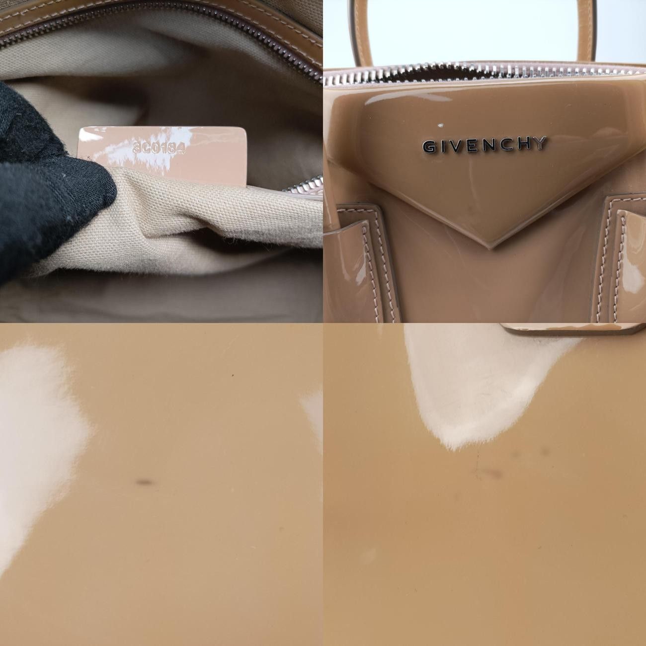 ジバンシーGivenchyアンティゴナベージュパテント3C0184