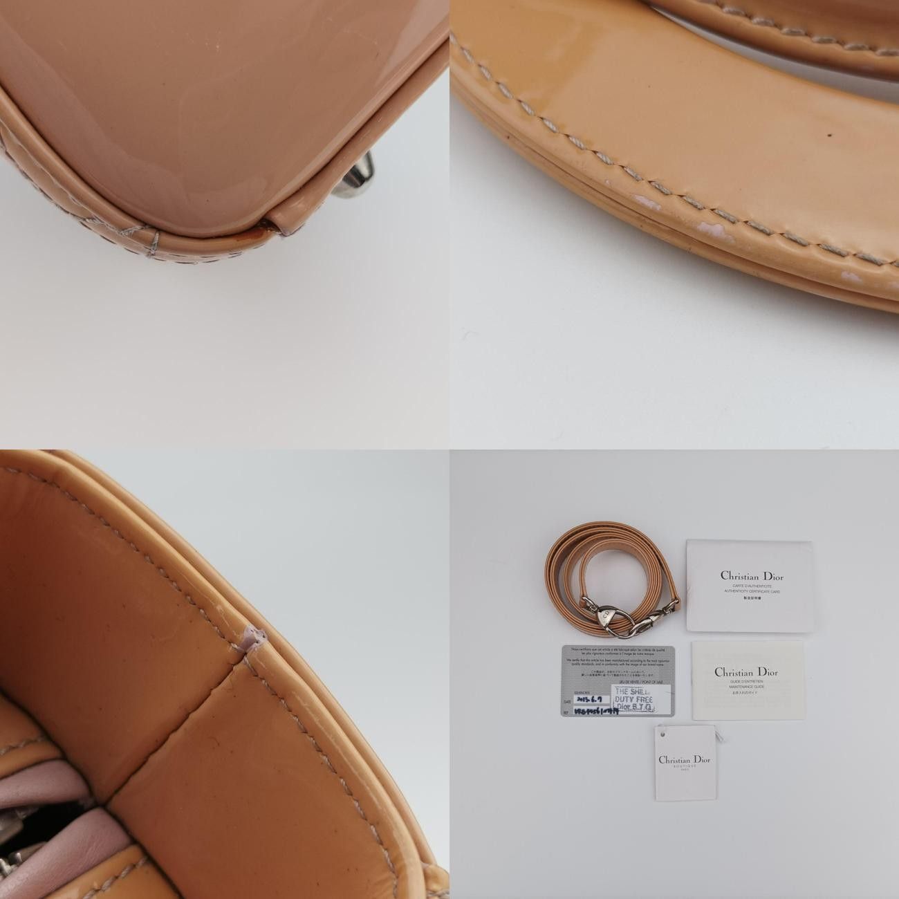 ベージュ パテント