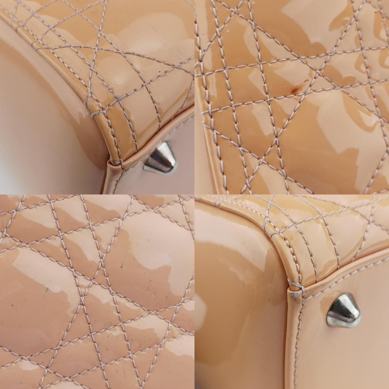 ベージュ パテント