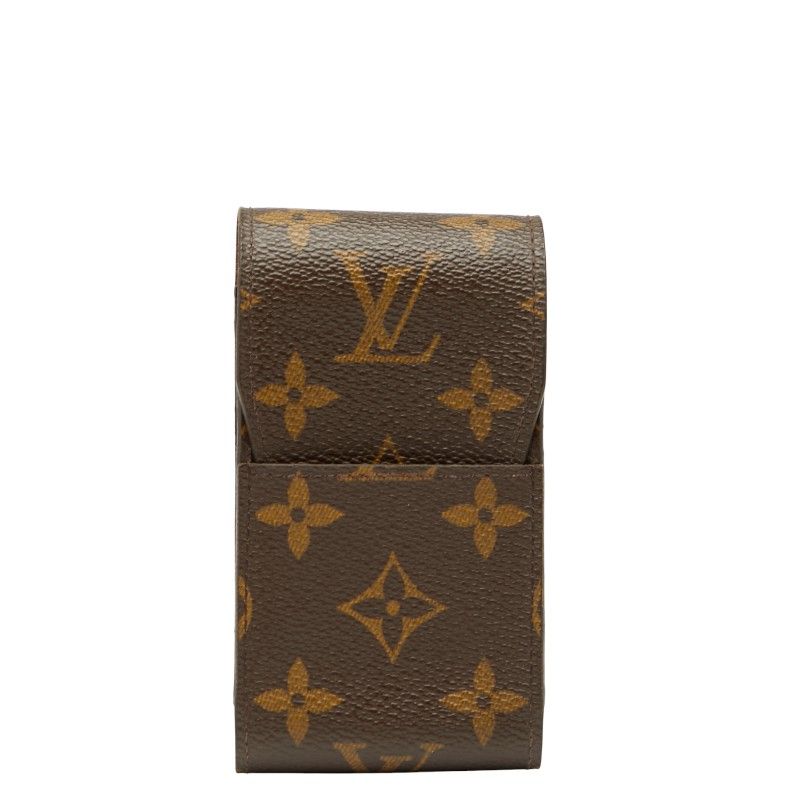 ルイ ヴィトン モノグラム エテュイ シガレット M63024 ブラウン PVC レザー レディース LOUIS VUITTON 1-0237785