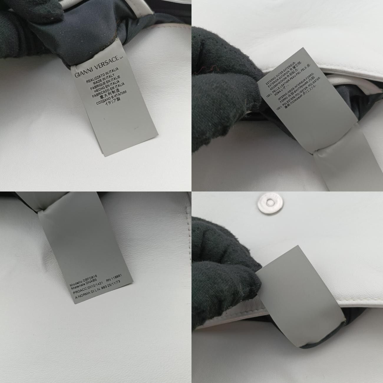 VERSACEスタッズクリスタルチェーン ホワイト