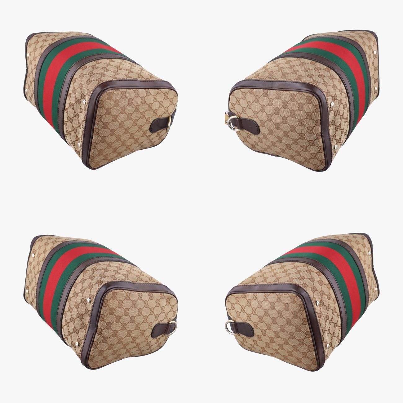 グッチGucciシェリーライン ベージュ×グリーン×レッド