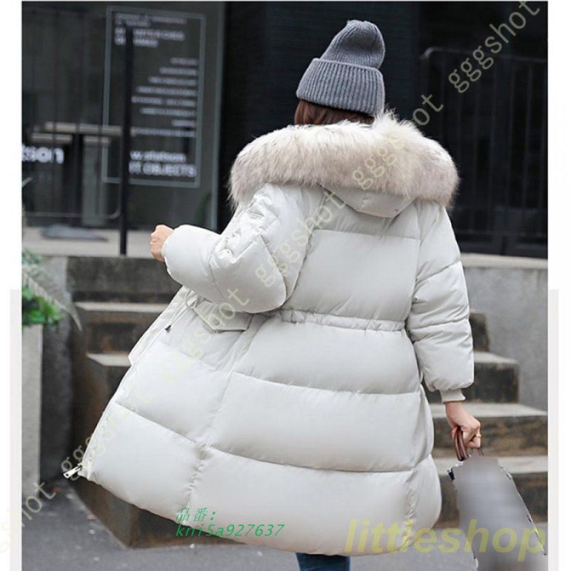 ロングダウンコート レディース