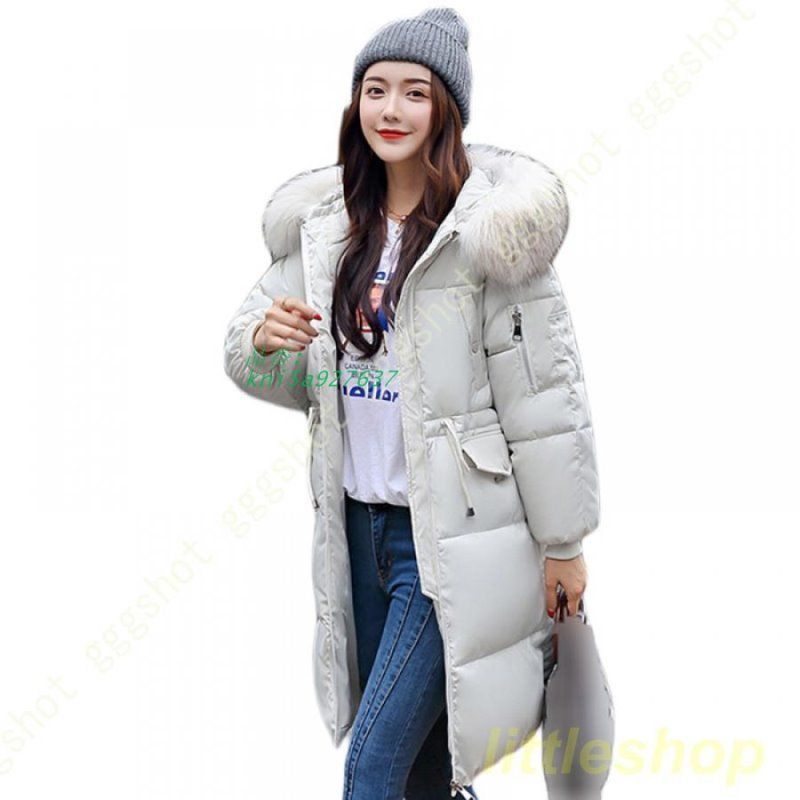 ベンチコートダウンジャケットフード付き Aライン