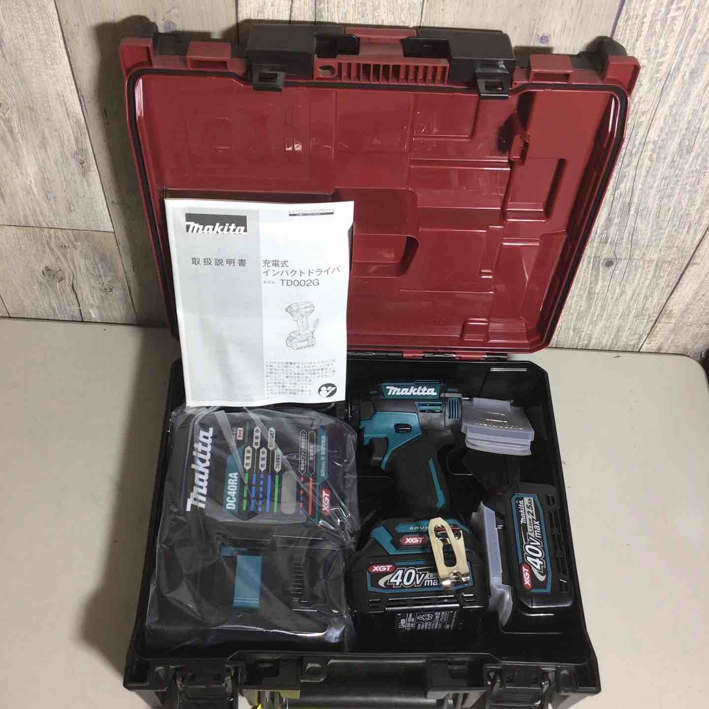 マキタ makita コードレス インパクトドライバー TD002GRDX フルセット インパクト ブルー 青 純正 純正品 充電式 40V 戸田店